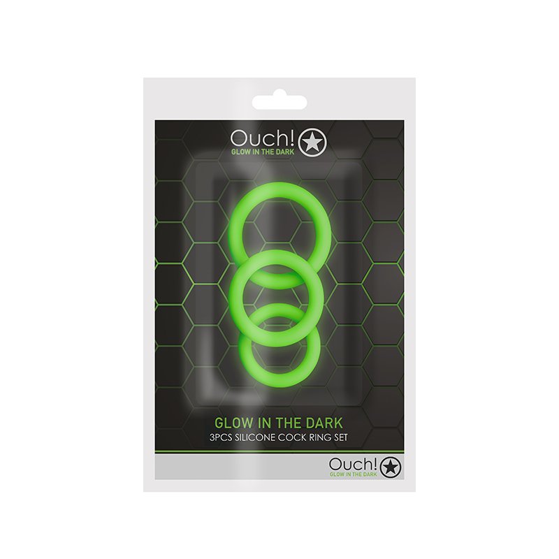 SHTOU731glowinthedark3pcscockringset