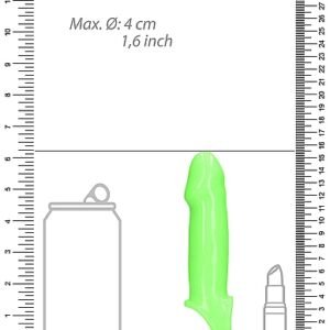 GLOW SMOOTH THICK STRETCHY PENIS SLEEVE GLOW IN THE DARK