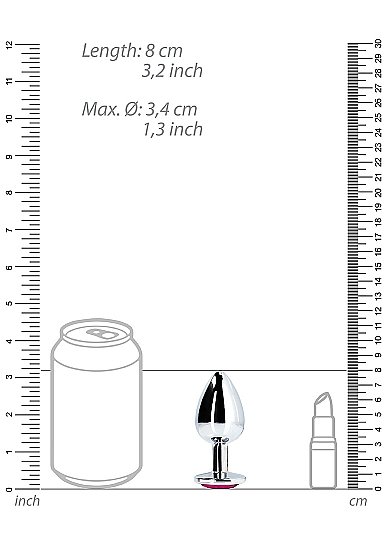 SHTOU800SILheartpinksilvermediumbuttplug9