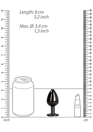 SHTOU809GUNroundgembuttplugmedium9