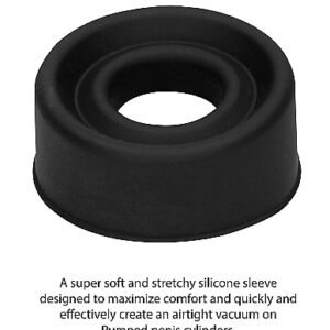 PUMPED SILICONE PUMP SLEEVE MEDIUM BLACK