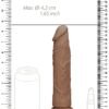 REALROCK 8IN DONG TAN W/O TESTICLES