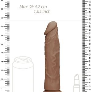 REALROCK 8IN DONG TAN W/O TESTICLES