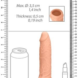 REALROCK PENIS SLEEVE 6IN FLESH