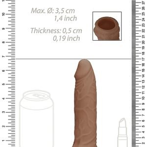REALROCK PENIS SLEEVE 6IN TAN