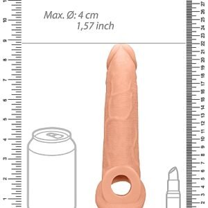REALROCK PENIS SLEEVE 9IN FLESH
