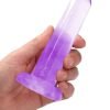 (D)REALROCK NON REALISTIC DILD SUCTION CUP 5.3IN PURPLE
