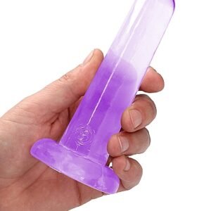 (D)REALROCK NON REALISTIC DILD SUCTION CUP 5.3IN PURPLE