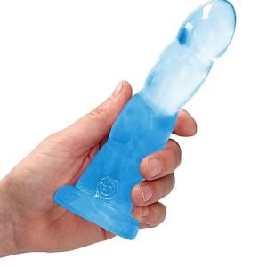 REALROCK NON REALISTIC DILDO W SUCTION CUP 7IN BLUE