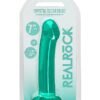 REALROCK NON REALISTIC DILDO W SUCTION CUP 6.7IN TURQUOISE