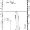 REALROCK SLIM DILDO 6IN TRANSPARENT