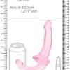 REALROCK STRAPLESS STRAP ON 6 IN PINK