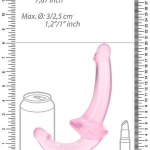 REALROCK STRAPLESS STRAP ON 6 IN PINK