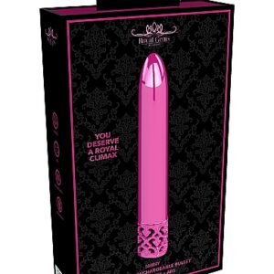 ROYAL GEMS SHINY PINK ABS BULLET RECHARGEABLE