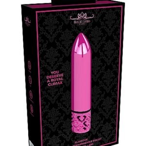 ROYAL GEMS GLAMOUR PINK ABS BULLET RECHARGEABLE