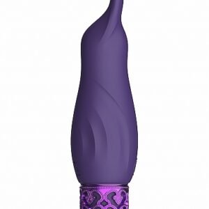 ROYAL GEMS SPARKLE PURPLE RECHARGEABLE SILICONE BULLET