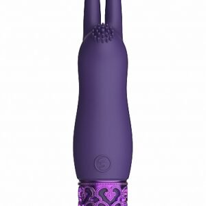 ROYAL GEMS ELEGANCE PURPLE RECHARGEABLE SILICONE BULLET