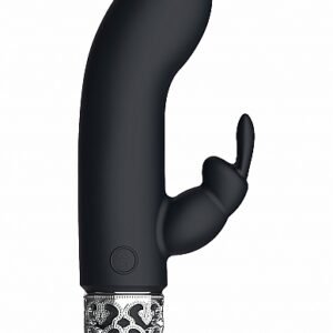 ROYAL GEMS DAZZLING BLACK RECHARGEABLE SILICONE BULLET