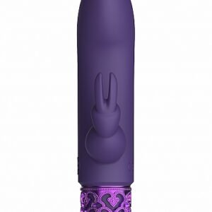 ROYAL GEMS DAZZLING PURPLE RECHARGEABLE SILICONE BULLET