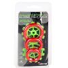 SILICONE STRETCHY RINGS RED 3 PACK