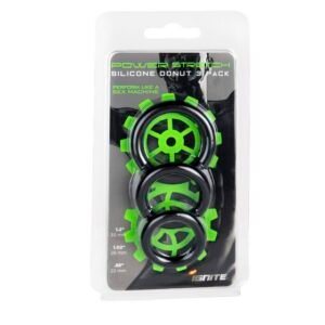 SILICONE STRETCHY RINGS BLACK 3 PACK