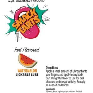 SMACK TARTS LICKABLE LUBE SOUR WATERMELON 2OZ