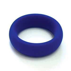 WIDE SILICONE DONUT RING BLUE 2 "