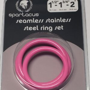 PINK STAINLESS STEEL C-RING SET - 1.5 1.75" 2" "