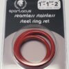 RED STAINLESS STEEL C-RING SET - 1.5 1.75" 2" "
