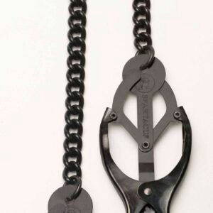 BLACK BUTTERFLY CLAMP W/LINK CHAIN