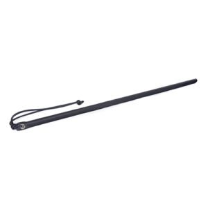 24 LEATHER WRAPPED CANE BLACK "
