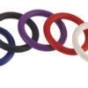 COCK RINGS NITRILE 5PC RAINBOW