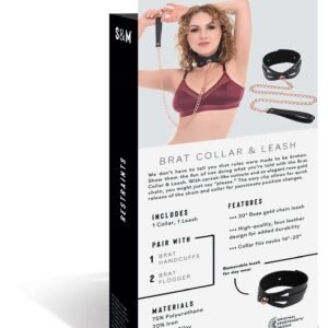 S&M BRAT COLLAR & LEASH