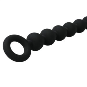 SEX & MISCHIEF BLACK SILICONE ANAL BEADS