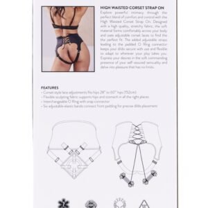 SPORTSHEETS HIGH WAISTED CORSET STRAP ON