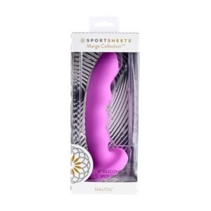 NAUTIA 8IN SILICONE DILDO PURPLE