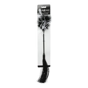 SEX & MISCHIEF WHIPPER TICKLER BLACK & WHITE