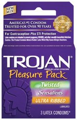 (D) TROJAN PLEASURE PACK 3PK