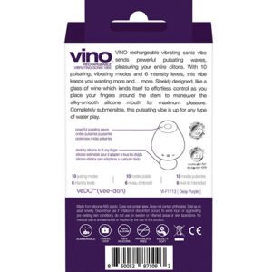 VEDO VINO VIBRATING SONIC VIBE PURPLE