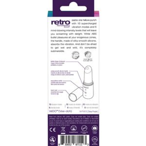 VEDO RETRO RECHARGEABLE BULLET PURPLE