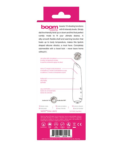 VIF1509boomrechargeablewarmingvibepinkpkg2