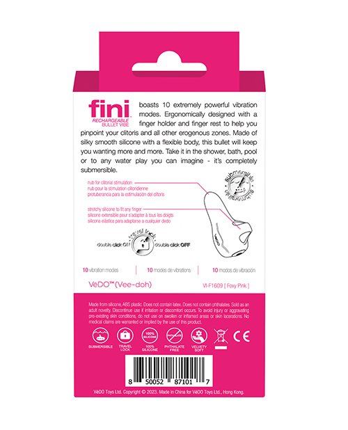 VIF1609vedofinirechargeablebulletvibepink5