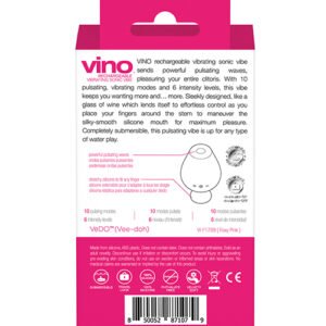 VEDO VINO VIBRATING SONIC VIBE PINK