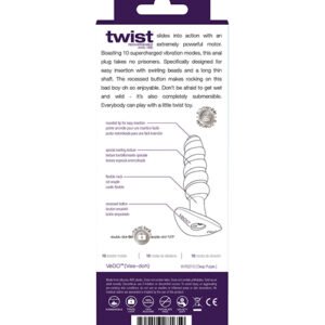 VEDO TWIST RECHARGEABLE ANAL PLUG DEEP PURPLE
