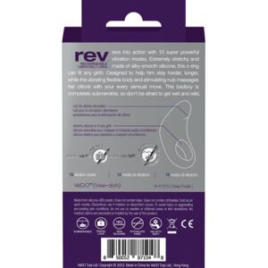 VEDO REV RECHARGEABLE C-RING VIBRATING PURPLE