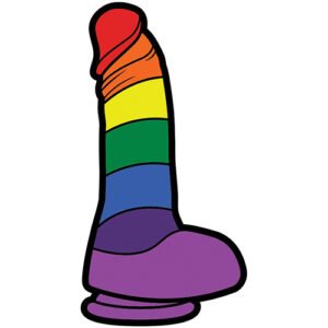 RAINBOW DILDO PIN (NET)