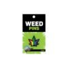 RAINBOW MARIJUANA LEAF PIN (NET)