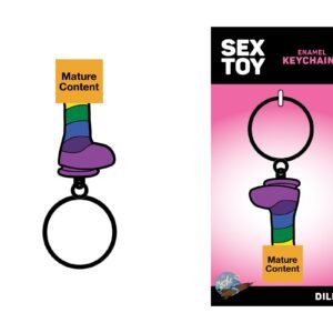 RAINBOW DILDO KEYCHAIN (NET)