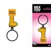GOLD GLITTER DILDO KEYCHAIN (NET)