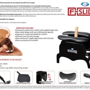 CLOUD 9 F-SLIDER PRO HEAVY DUTY SELF PLEASURING CHAIR (NET) COLOR LIGHT DILDO